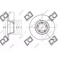 Тормозной диск DJ PARTS BD1471 3433944 NER UKE SGUSBJ