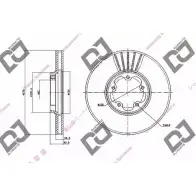 Тормозной диск DJ PARTS BD1475 3433948 UBR3T I 6JKGSA