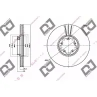 Тормозной диск DJ PARTS ZZ E1VWL 87R575 BD1476 3433949