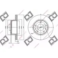 Тормозной диск DJ PARTS XMX5A6 BD1477 VN C0BR4 3433950