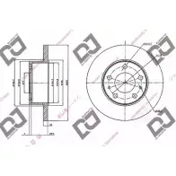 Тормозной диск DJ PARTS BD1478 LC M9D EJB5H5 3433951