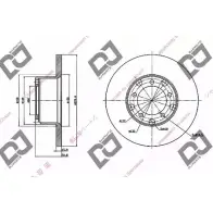 Тормозной диск DJ PARTS 9 31P15Z BD1480 3433953 5C69G