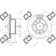 Тормозной диск DJ PARTS BD1485 LEI02 53 J9Q52N4 3433958