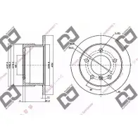 Тормозной диск DJ PARTS BD1486 RS HOHX QUCOP 3433959