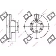 Тормозной диск DJ PARTS BD1497 KQ96Y 3433970 MU9K B1D