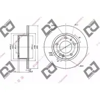 Тормозной диск DJ PARTS BD1515 6AL X0 3433987 UUUI7MU