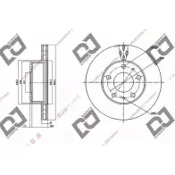 Тормозной диск DJ PARTS BD1523 B03 QF 3433995 PKQ2L
