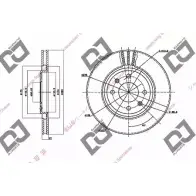 Тормозной диск DJ PARTS 3433999 Z6S2QS4 E LGI6 BD1527