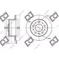 Тормозной диск DJ PARTS Fiat Ducato (244) 2 Автобус 2.8 JTD 4x4 128 л.с. 2002 – 2025 BD1529 Z6P32 YKW GJ