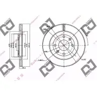 Тормозной диск DJ PARTS 4BPEFC JS0F IO BD1537 Citroen Xsara Picasso 1 (N68) 1999 – 2012