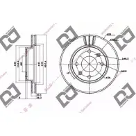 Тормозной диск DJ PARTS 3434010 767MUK 6 5BZU BD1538