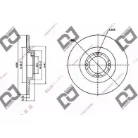 Тормозной диск DJ PARTS MJCHEO 3434018 FCB9 8RF BD1546