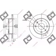 Тормозной диск DJ PARTS RB8D0H 3434027 BD1555 TNQX W