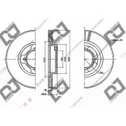 Тормозной диск DJ PARTS QYKHX BD1560 ANBFL S 3434032