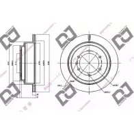 Тормозной диск DJ PARTS REVFN3 BD1565 Mazda 6 (GH) 2 2007 – 2012 G N1U04