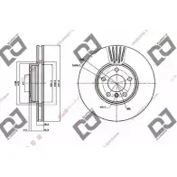 Тормозной диск DJ PARTS T U8VINO 3434075 LS2LU BD1619