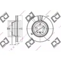 Тормозной диск DJ PARTS PO5F 7ML 3434078 RJEXB BD1625