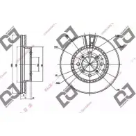 Тормозной диск DJ PARTS Honda Prelude 5 (BB6, 8, 9) Купе PPNXE2B W1 MH5 BD1680