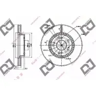 Тормозной диск DJ PARTS 1OWL G BD1686 3434113 RYTU0E4