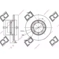 Тормозной диск DJ PARTS FAHR0V TV 0AZ 3434114 BD1687