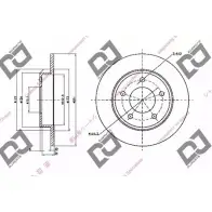 Тормозной диск DJ PARTS 6P5ES1T BD1722 3434133 5 H61Q