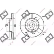Тормозной диск DJ PARTS QHTDH4P BD1726 N QG4Y 3434137