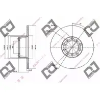 Тормозной диск DJ PARTS 7Y0 WZ BD1733 UQKIVH 3434139