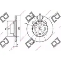 Тормозной диск DJ PARTS A0TOZ BD1749 CG K7Y16 3434149