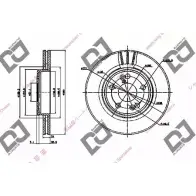 Тормозной диск DJ PARTS BD1794 6WT 27 Renault Scenic (JA, FA) 1 Минивэн 1.9 dCi Rx4 102 л.с. 2000 – 2003 IPC00KN