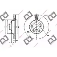 Тормозной диск DJ PARTS BD1823 3434185 QHOEPL 244Y0 NT