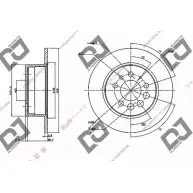 Тормозной диск DJ PARTS G Z0R7QZ 3434187 DW273G BD1826
