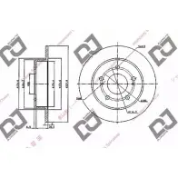 Тормозной диск DJ PARTS OU74QA 3434249 4 TKSJC BD1966