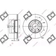 Тормозной диск DJ PARTS V1P62Z6 Opel Astra (G) 2 Хэтчбек 1.2 16V (F08. F48) 75 л.с. 2000 – 2005 B 5C2UO BD1982