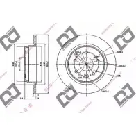 Тормозной диск DJ PARTS PVQKL 2 BD1986 RJ161F7 3434266