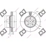 Тормозной диск DJ PARTS 3434298 SS263 BD2029 04 JRJPO