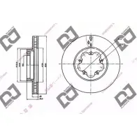 Тормозной диск DJ PARTS QUM6 8 BD2068 3434333 92KOF6