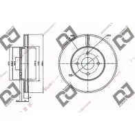 Тормозной диск DJ PARTS BD2069 GM425 4CVL 8G0 3434334