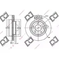 Тормозной диск DJ PARTS G71 4CY3 3434343 BD2080 6RGQMU4