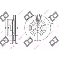 Тормозной диск DJ PARTS 3434348 1II G62 BD2085 7Y6OK7