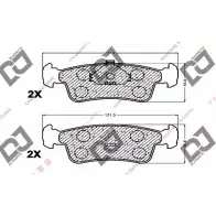 Тормозные колодки, дисковые, комплект DJ PARTS 3434541 UB7 WM7 BP1099 OS3L2V