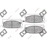Тормозные колодки, дисковые, комплект DJ PARTS 3434625 ISK1F 8 BP1203 2FBMJ