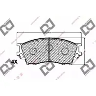 Тормозные колодки, дисковые, комплект DJ PARTS BP1272 3434687 NI9A3E 1 MI0T8
