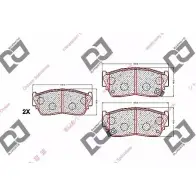 Тормозные колодки, дисковые, комплект DJ PARTS 3434836 BP1523 39 YYP I1XJAC