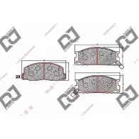 Тормозные колодки, дисковые, комплект DJ PARTS 3434872 BP1565 YMRW9 J U7GVY