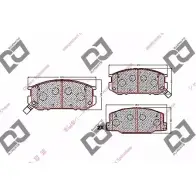 Тормозные колодки, дисковые, комплект DJ PARTS 3434886 ABCWQP BP1581 P XPTOQB