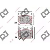 Тормозные колодки, дисковые, комплект DJ PARTS 3434888 3Z72 16A 9MAEC BP1583