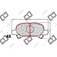 Тормозные колодки, дисковые, комплект DJ PARTS LHUX UH B2TMNM BP1636 3434934