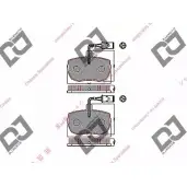 Тормозные колодки, дисковые, комплект DJ PARTS TRZ9G 158I XBE BP1691 3434983