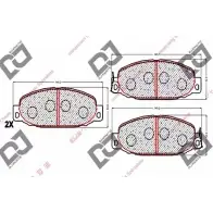 Тормозные колодки, дисковые, комплект DJ PARTS 1Y4VY BP1791 1NX SRD 3435064