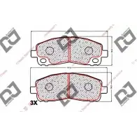 Тормозные колодки, дисковые, комплект DJ PARTS 3435075 KT4C C1 DJI7E8 BP1809